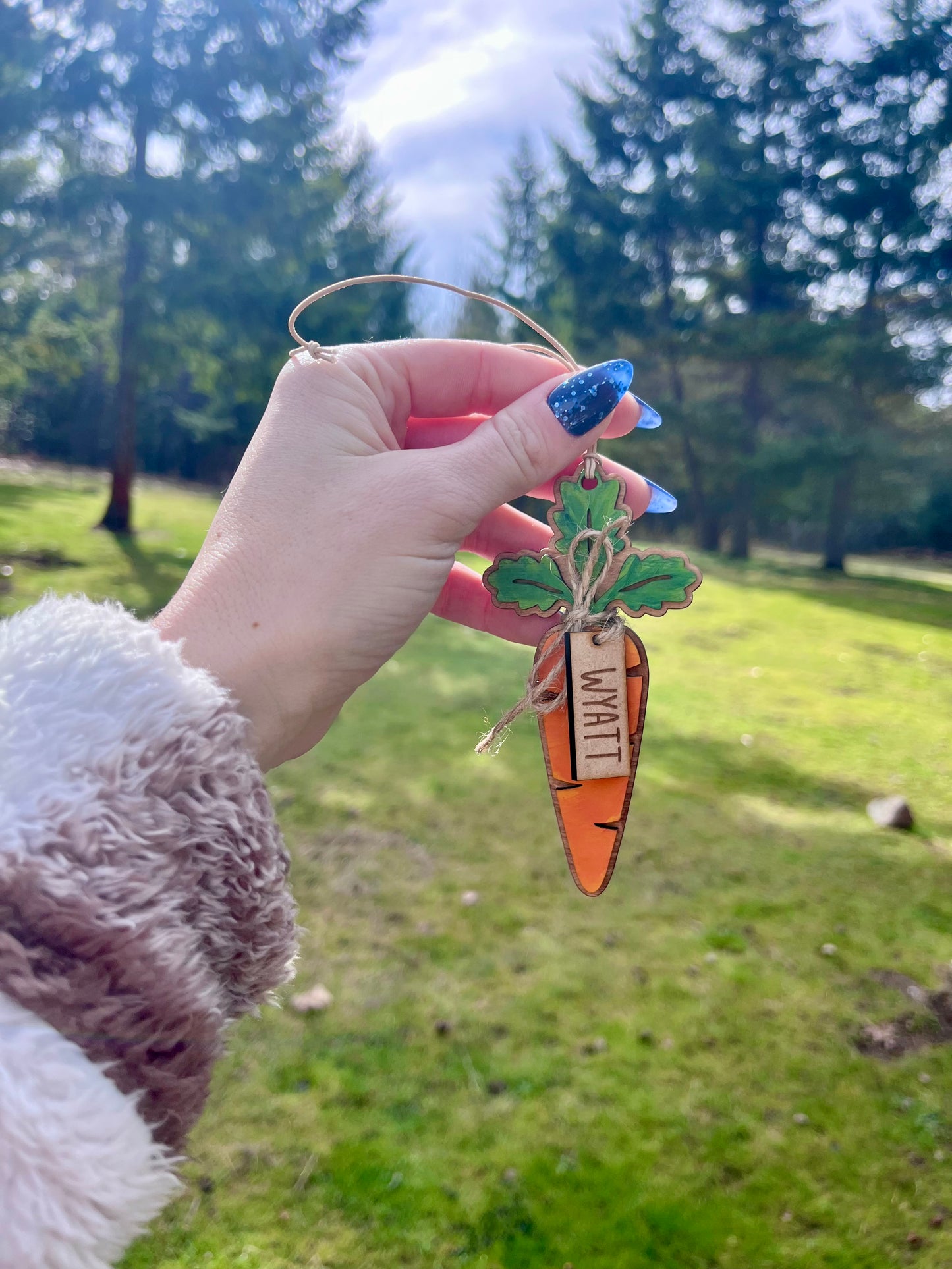 Easter Basket Tag - Carrot Tag