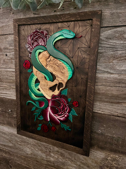 Snake & Floral image 1