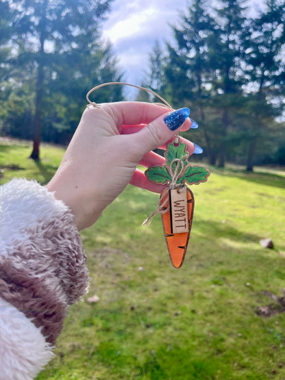 Easter Basket Tag - Carrot Tag
