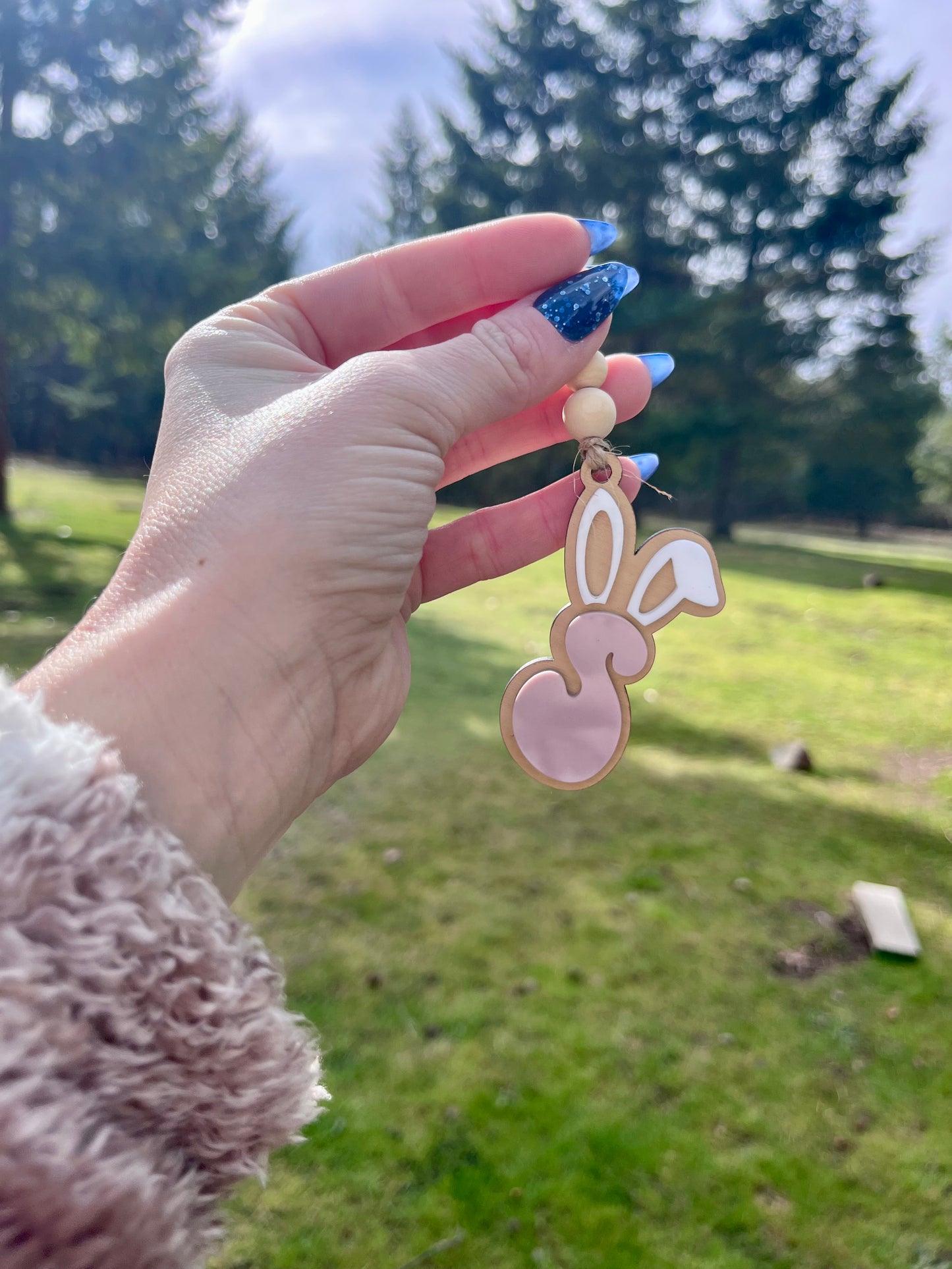 Easter Basket Tag - Bunny Letter