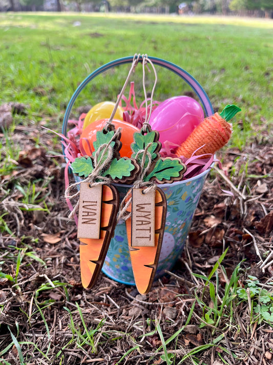Easter Basket Tag - Carrot Tag