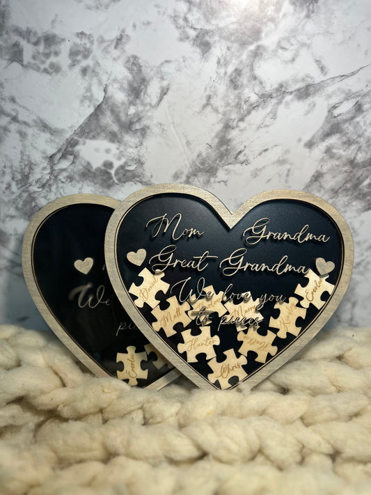 Mothers Day Heart Puzzle