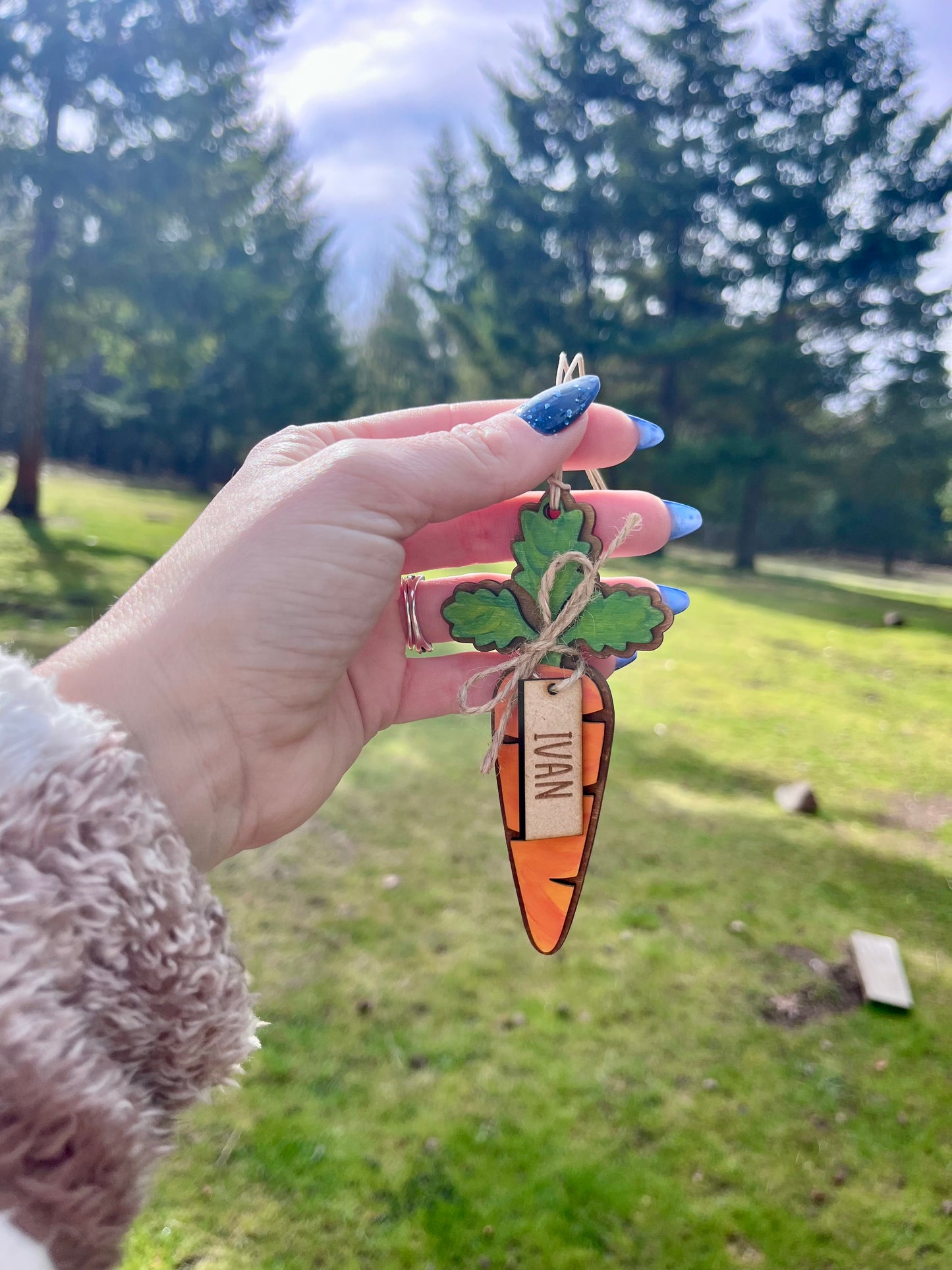Easter Basket Tag - Carrot Tag