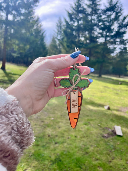 Easter Basket Tag - Carrot Tag