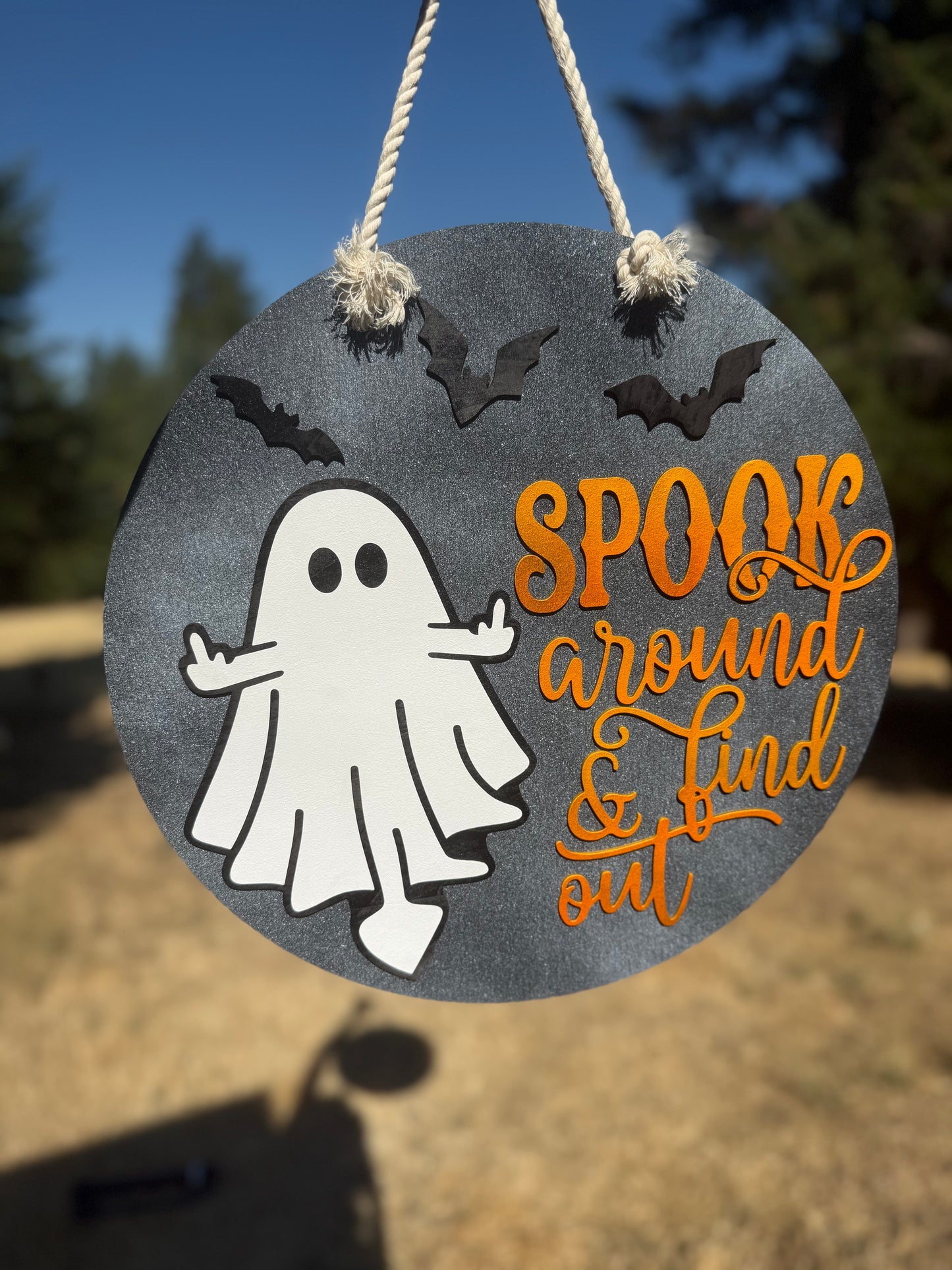 Spook Around & Find Out Door Hanger