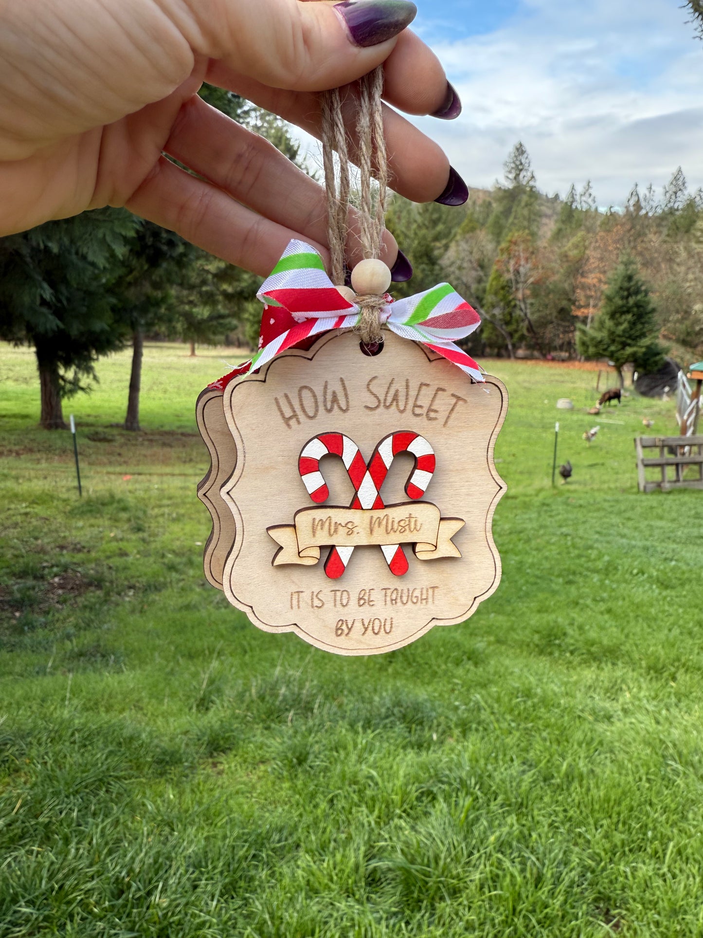 How Sweet It Is Teacher Ornament