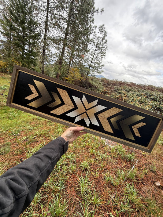 White, Gold & Black Mosaic