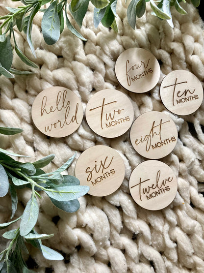 Double Sided Month Plaques