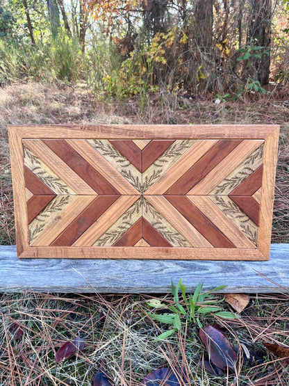 Wood Barn Quilt with Engraving