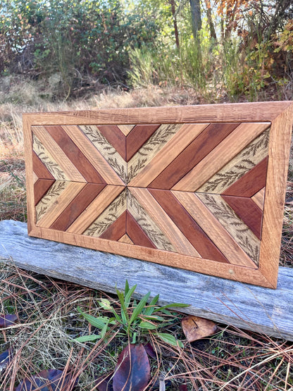 Wood Barn Quilt with Engraving
