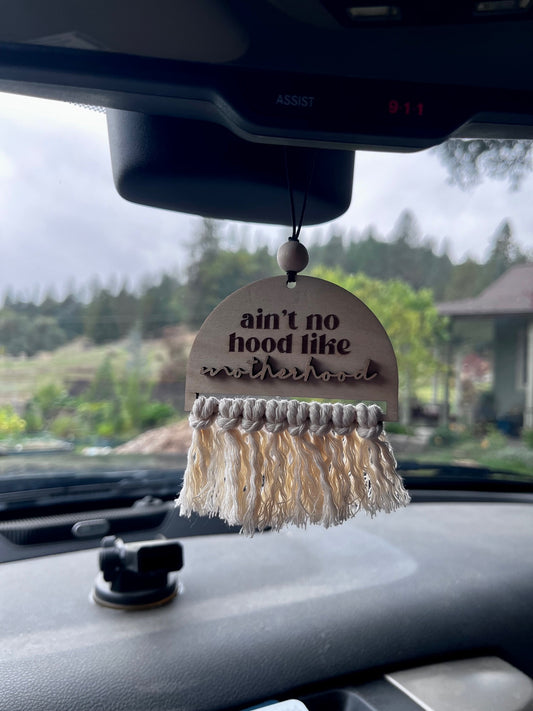 Ain't No Hood Mirror Hanger